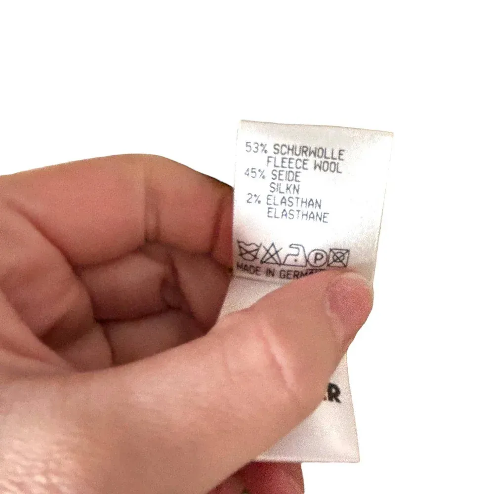 Jil Sander Cream Greige Wool‎ Blend Two-Button Suiting Blazer Size 34 / US 2 - Image 8