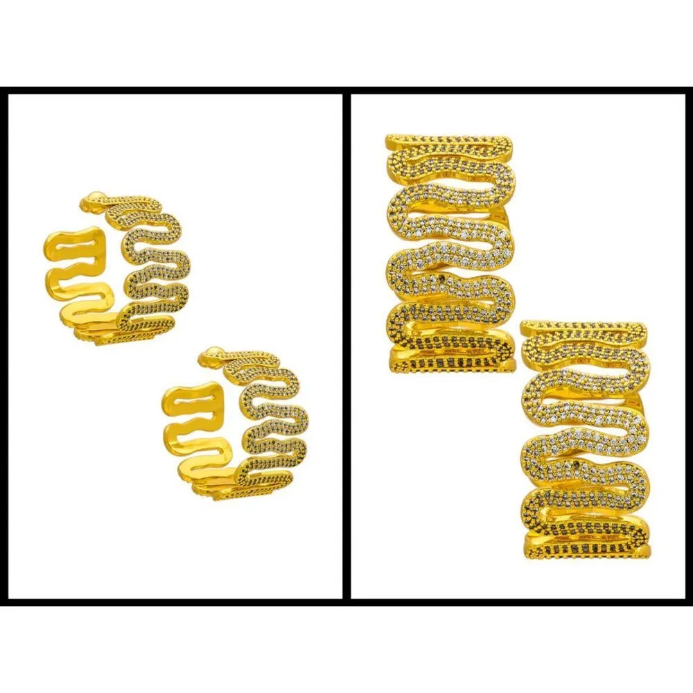 💕CULT GAIA💕 Fahima Rhinestone Hoop Earring ~ Clear New in Box - Image 9