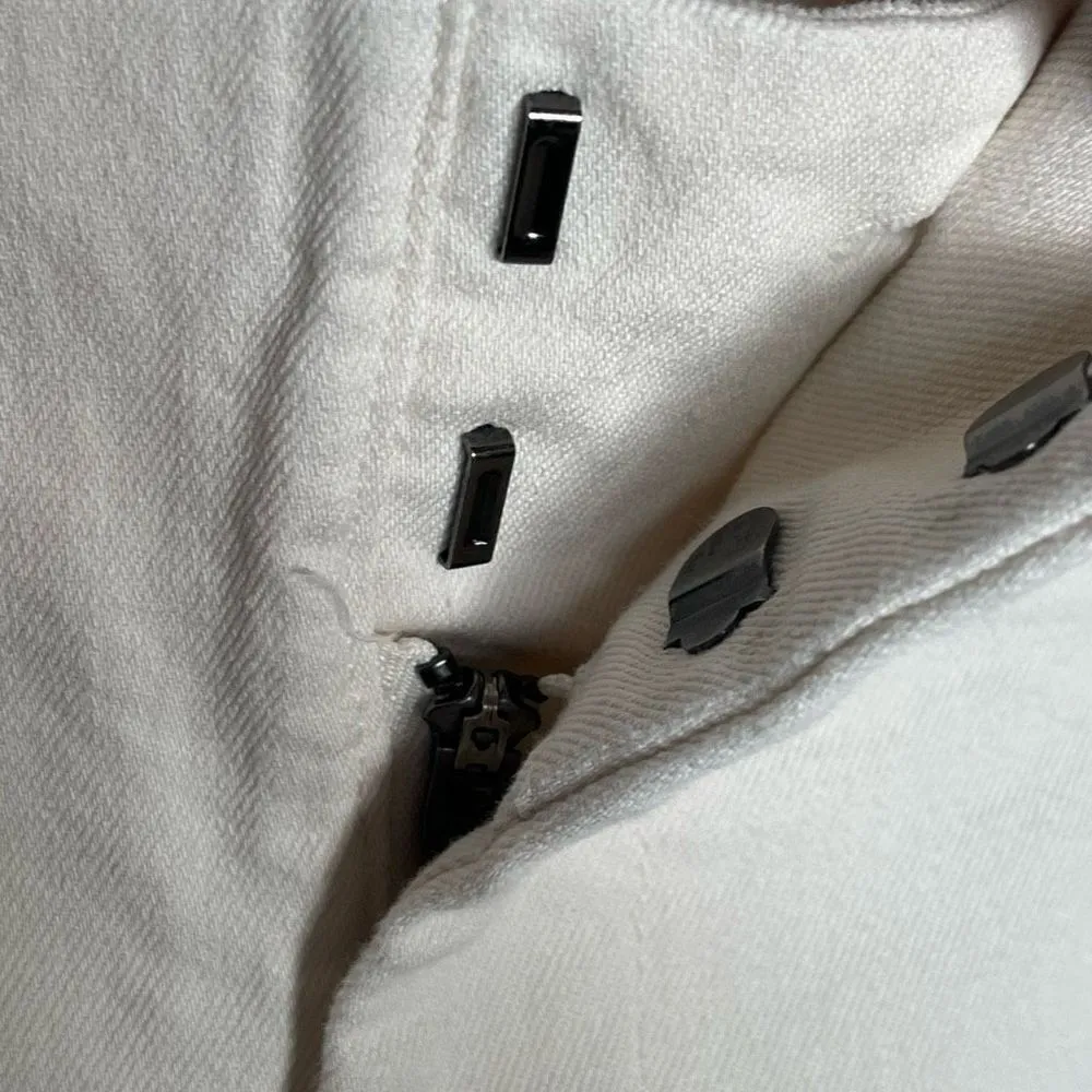 A New Day Sz 14 Cream Paperbag Waist Jeans High Rise - Image 5