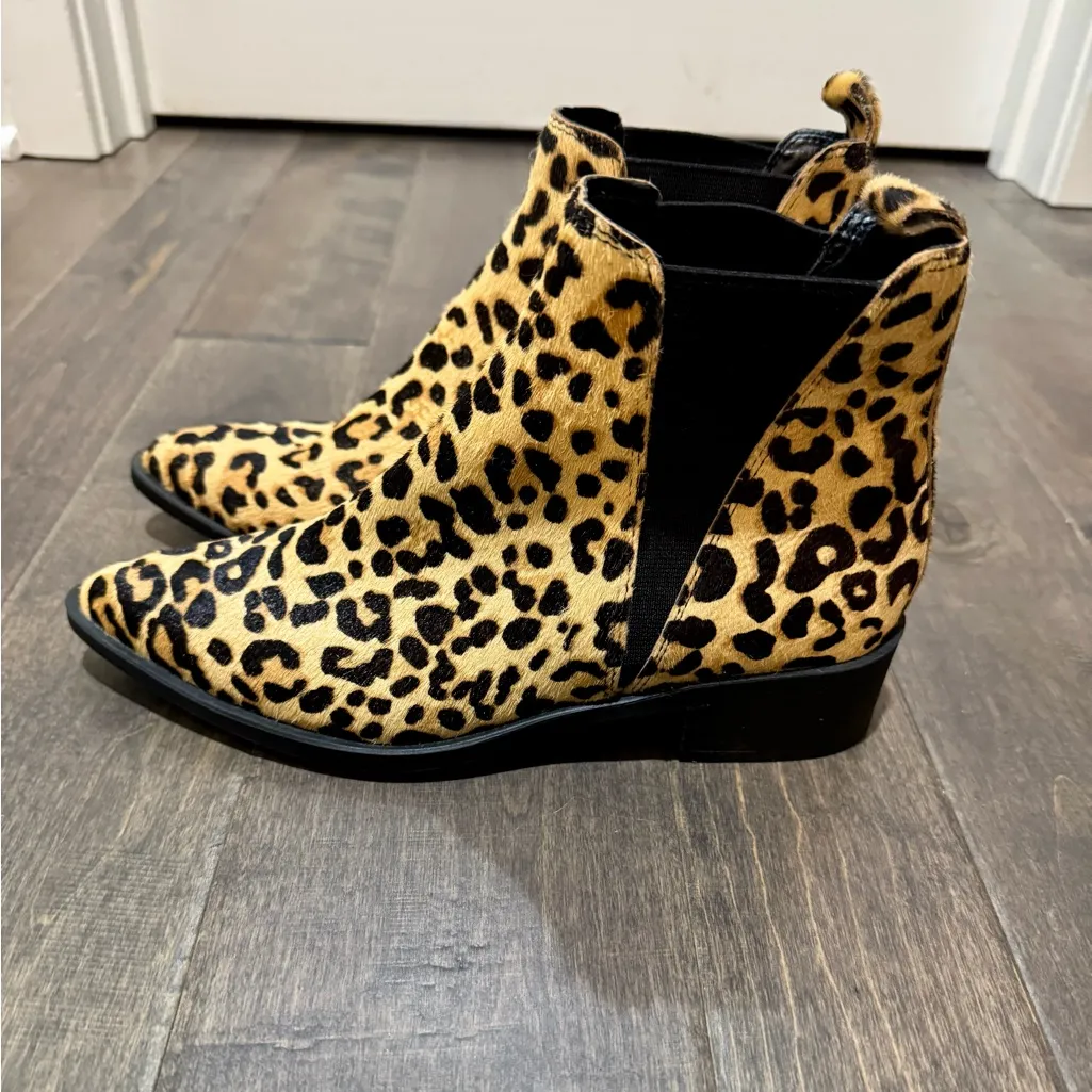 Steve Madden Leopard Print Calf Hair Chelsea Boots – Women’s 6 - Image 5