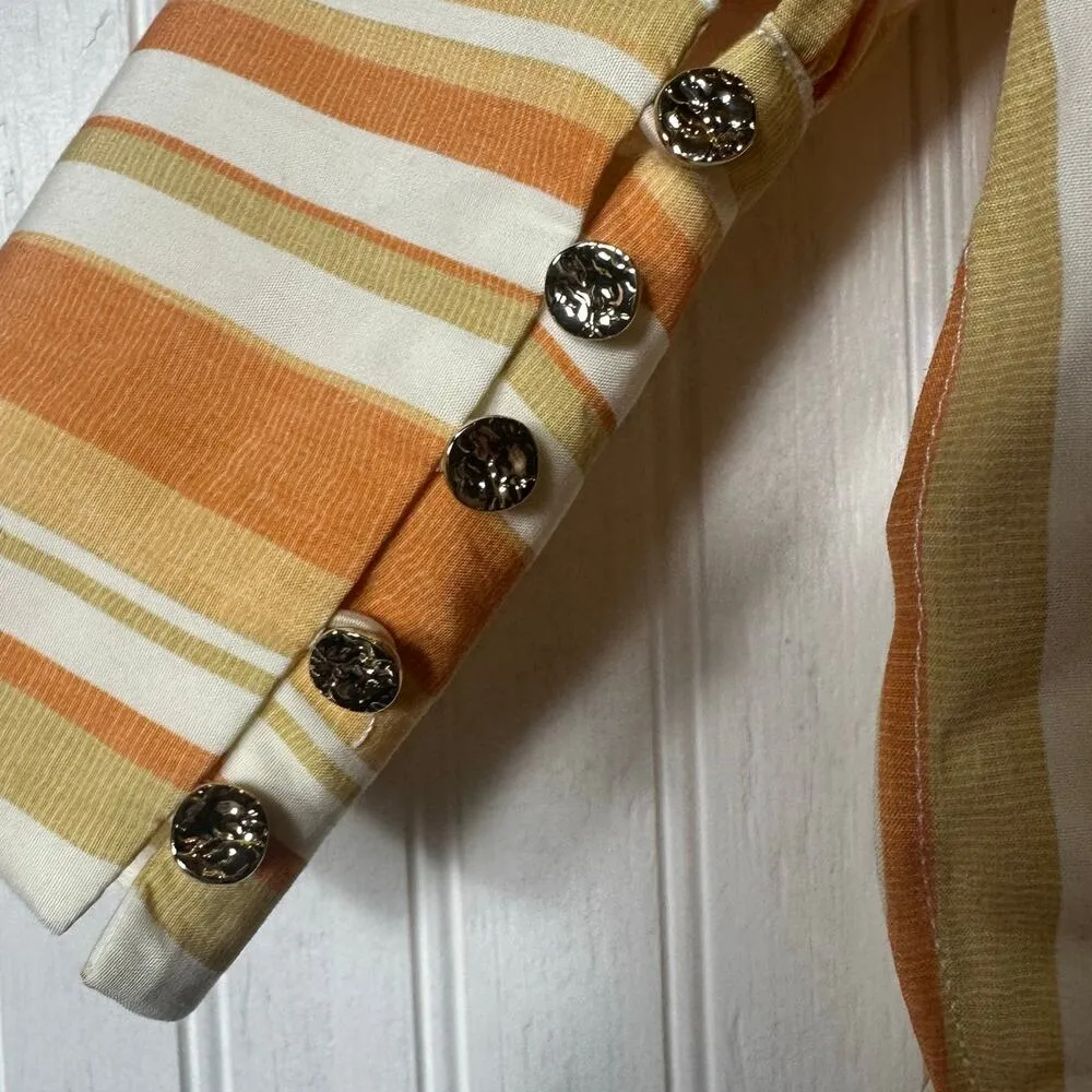 Keepsake the Label Sienna Shirt Spritz Stripe NEW Orange - Image 7