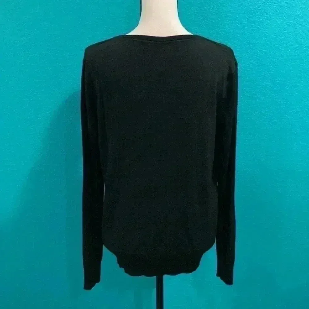 Diane von furstenberg black sweater in size small - Image 2