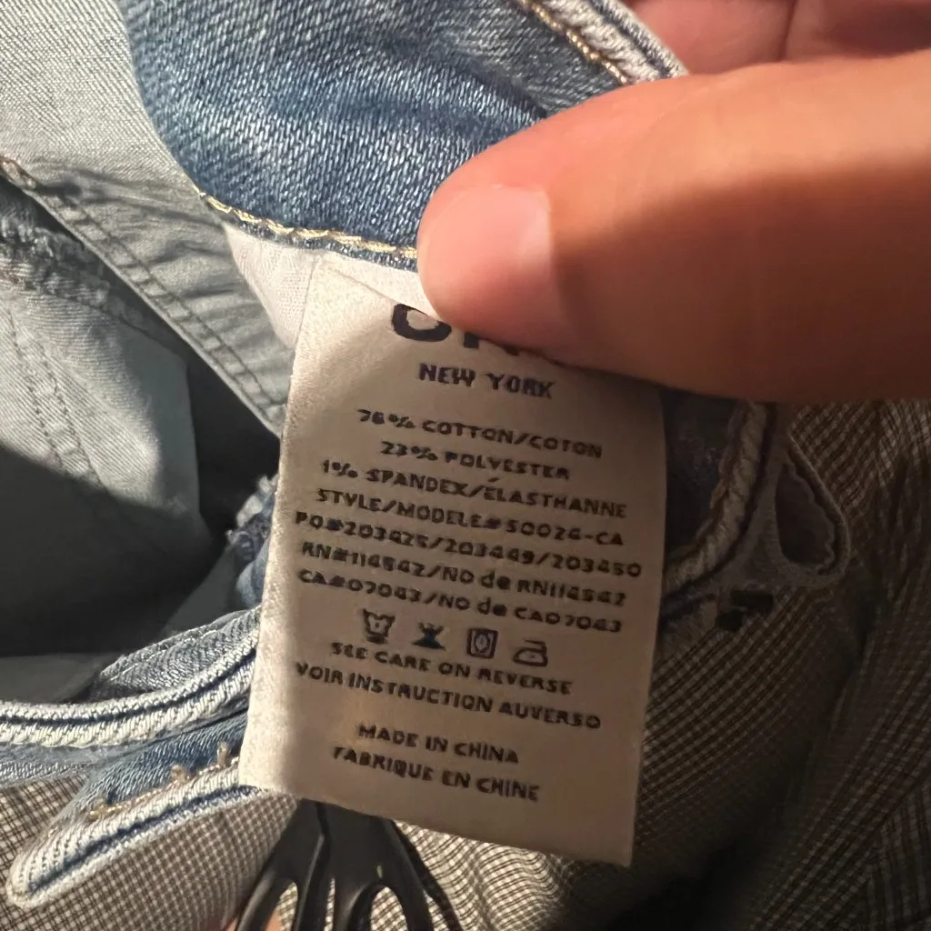 NWT Oat NY denim shorts size 2/26 Blue - Image 9