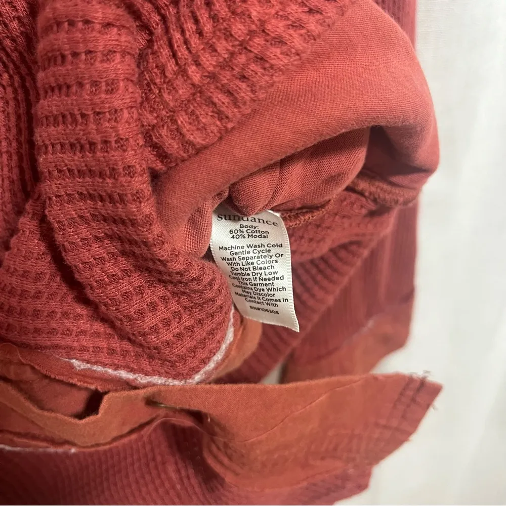 Sundance Waffle Knit Prudence Shirt Jacket Shacket Oversized Boho - Image 8