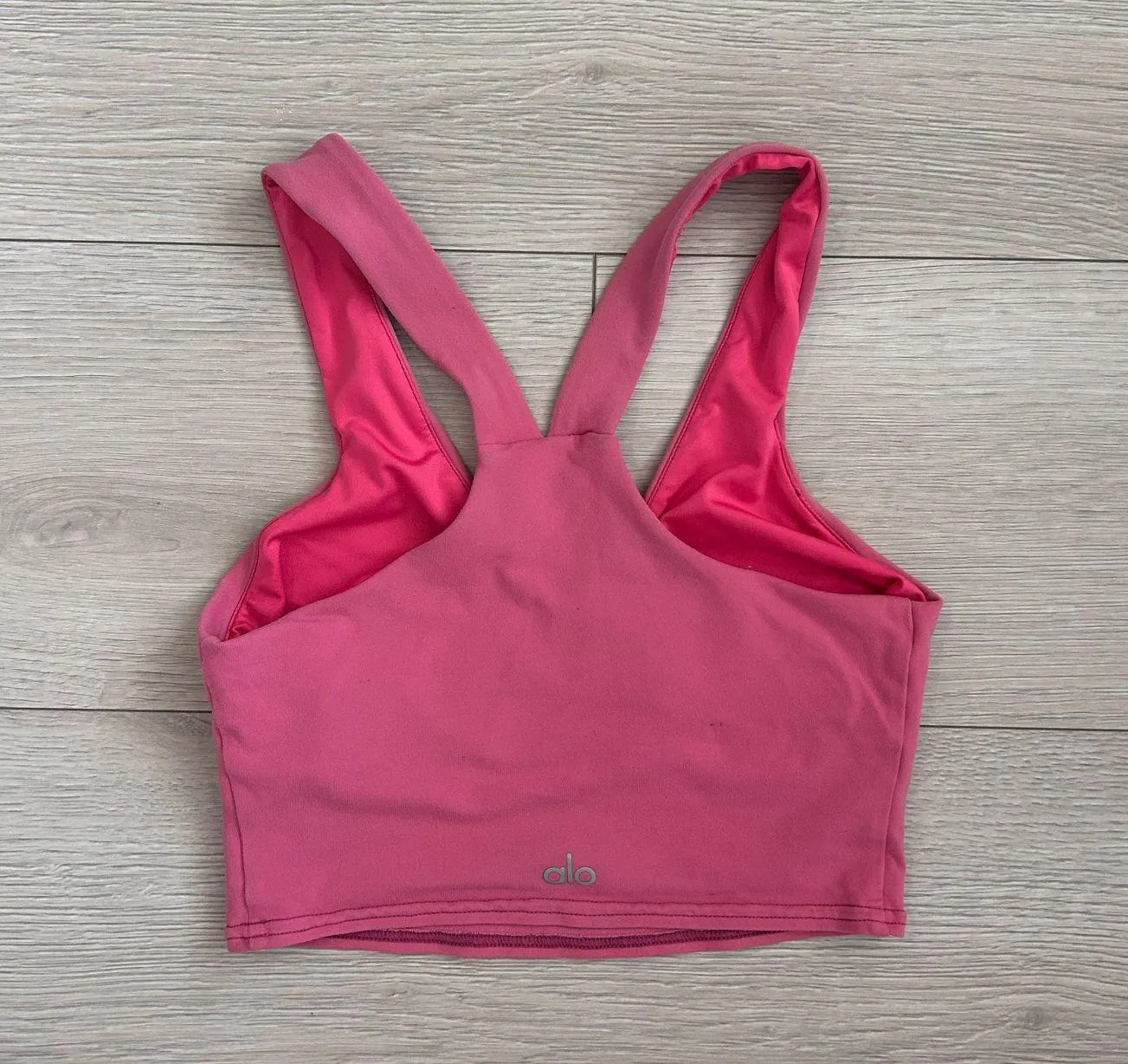 Alo Yoga Airbrush Real Bra Tank Pink Fuchsia - Image 9