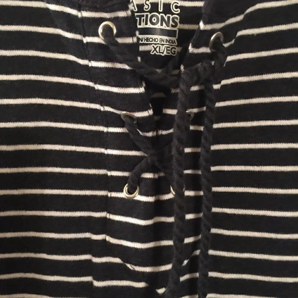 Lace up rope string Nautical tank! XL 16/18 - Image 2