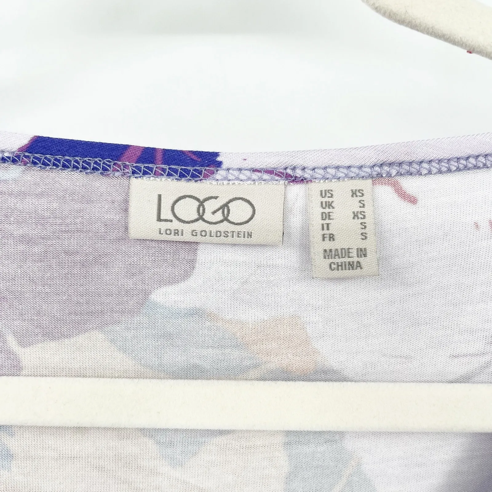 LOGO by Lori Goldstein Womens Bundle Lot (2) Floral Blouse & Camo‎ Tank Top XS - Image 5