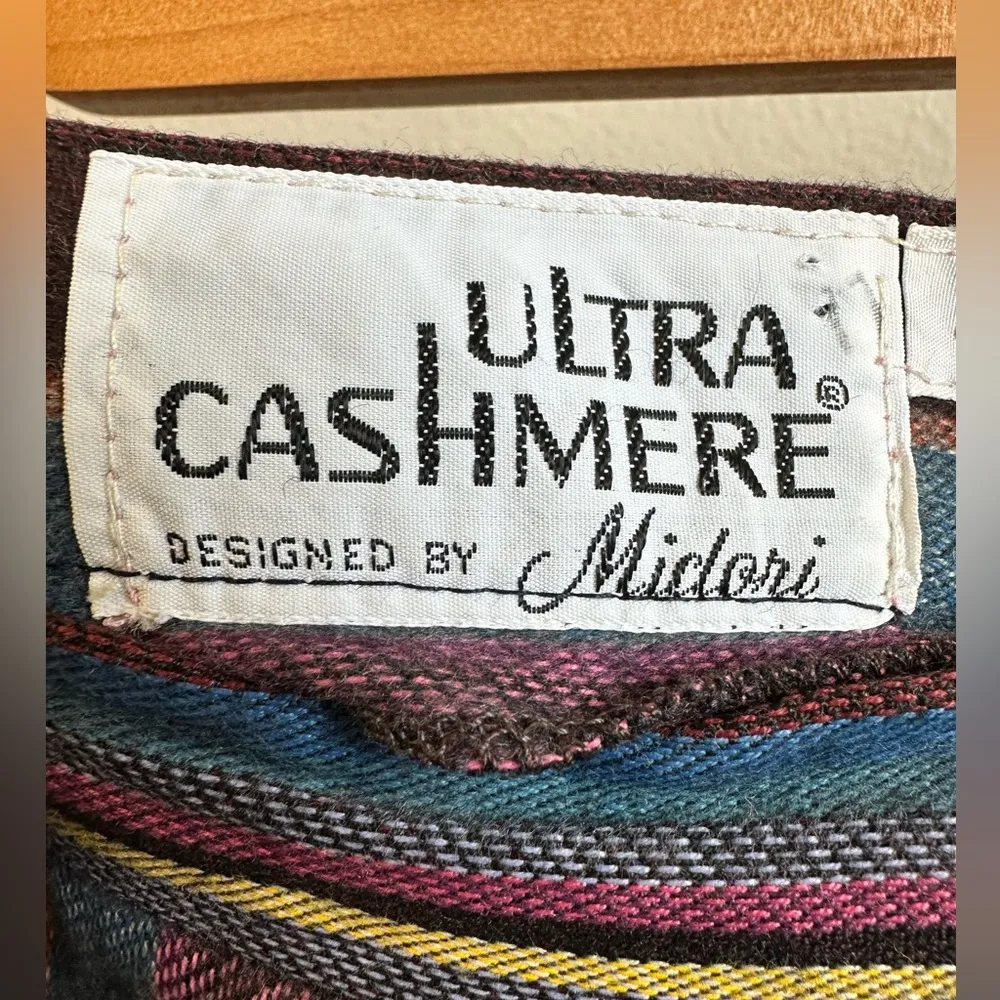 Vintage cashmere wrap skirt size 12 vintage - Image 4