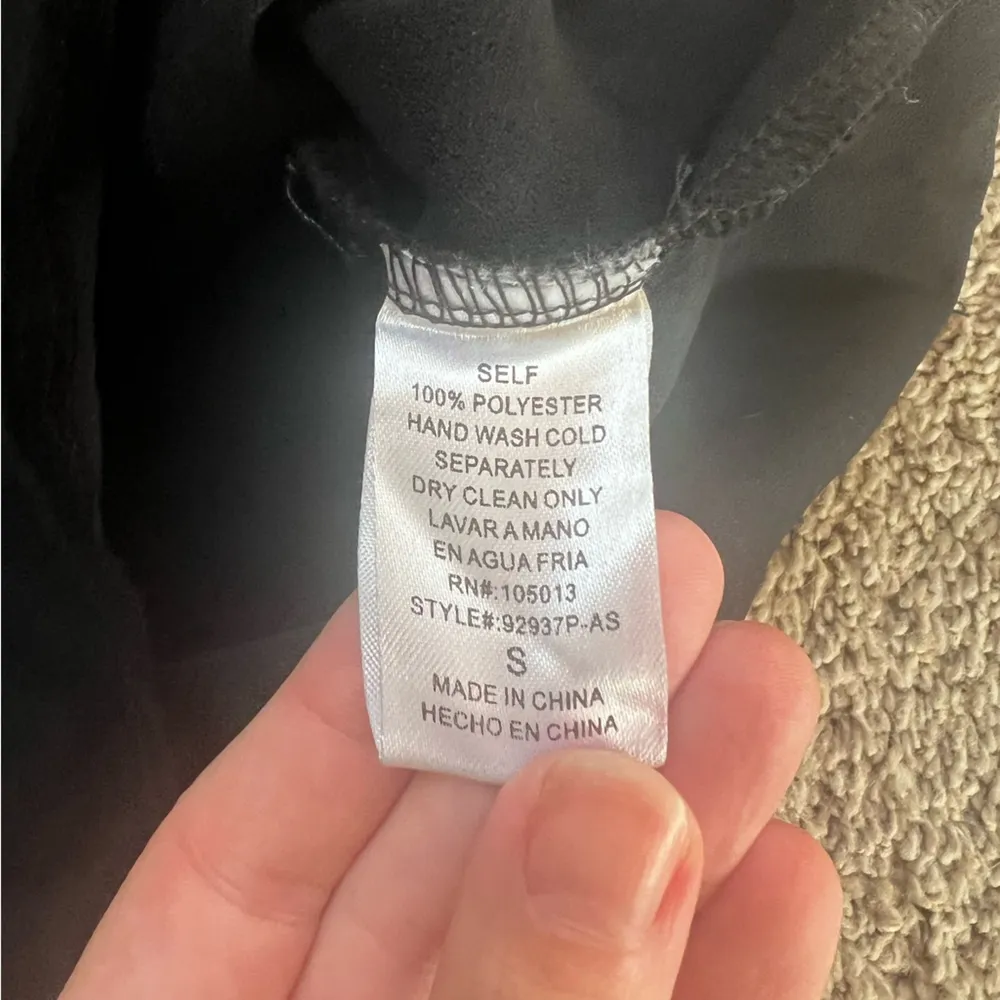 Altered State Womens Black Sleeveless Faux Suede Zip Front Dress Size S - Image 3