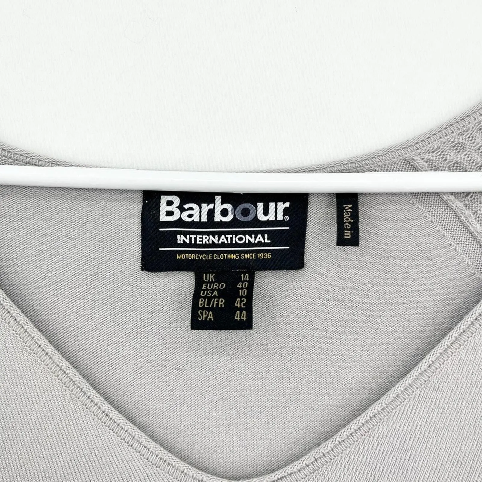 Barbour Merino Wool Long Sleeve Comfort Knit Light Sweater Size 10 - Image 2