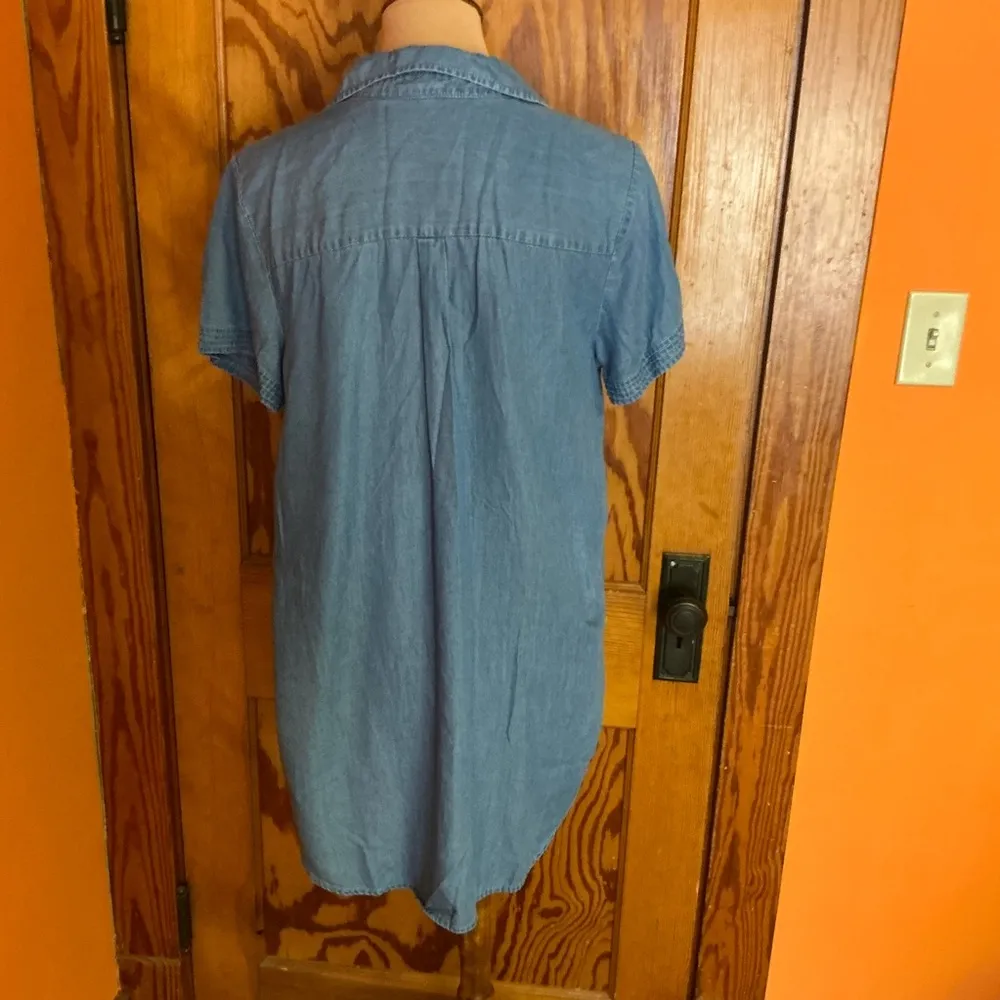 Intro denim oversized button down shirt Blue Size M - Image 8