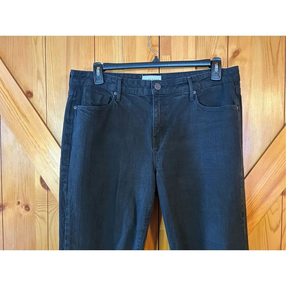 Parker Smith Black Raw Hem Skinny Denim Jeans Size 31 (0527) measurements 36” wa - Image 3