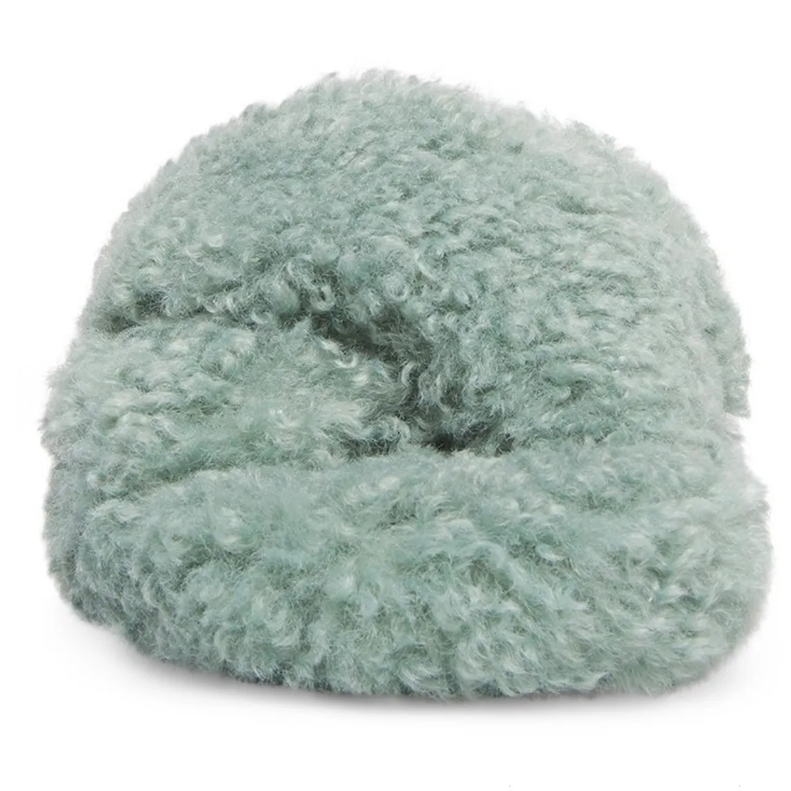NEW  Pillow Teal Fluffy Slide Slipper - Image 4