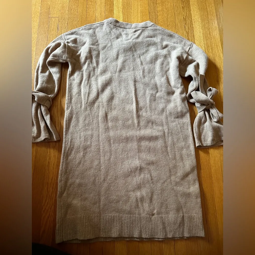 Madewell Tie Cuff Sweater Dress, 100% Merino Wool  w/ Bell Sleeves,  Siz… - Image 5