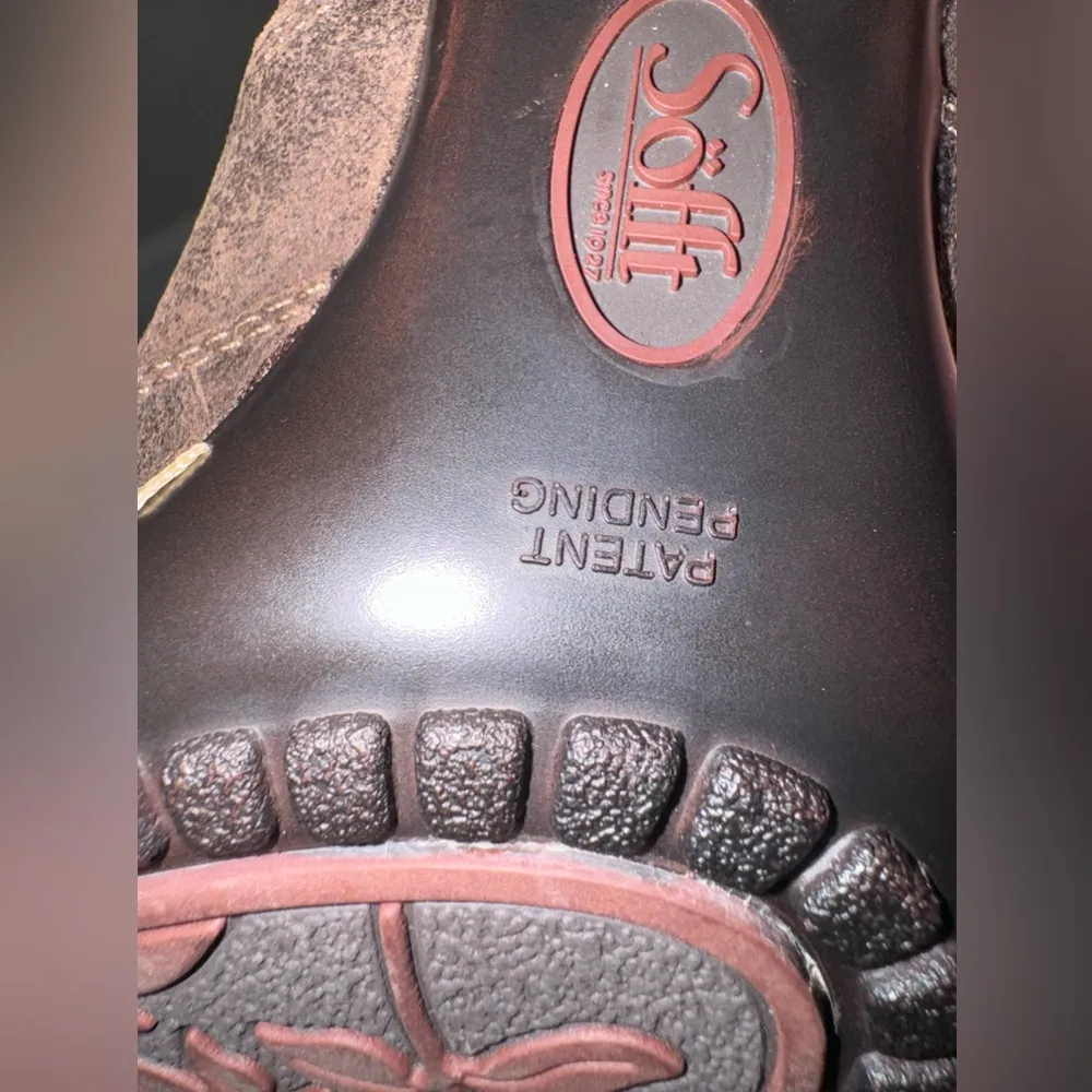 Sofft Simola Kenya Brown Suede Booties Size 8.5 M - Image 8