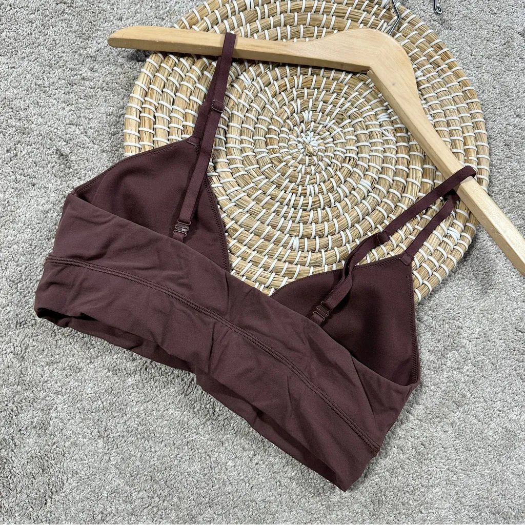 Inlyric Women’s Inbarely Outwear Longline Triangle Bralette in Brown Size L Size L - Image 5