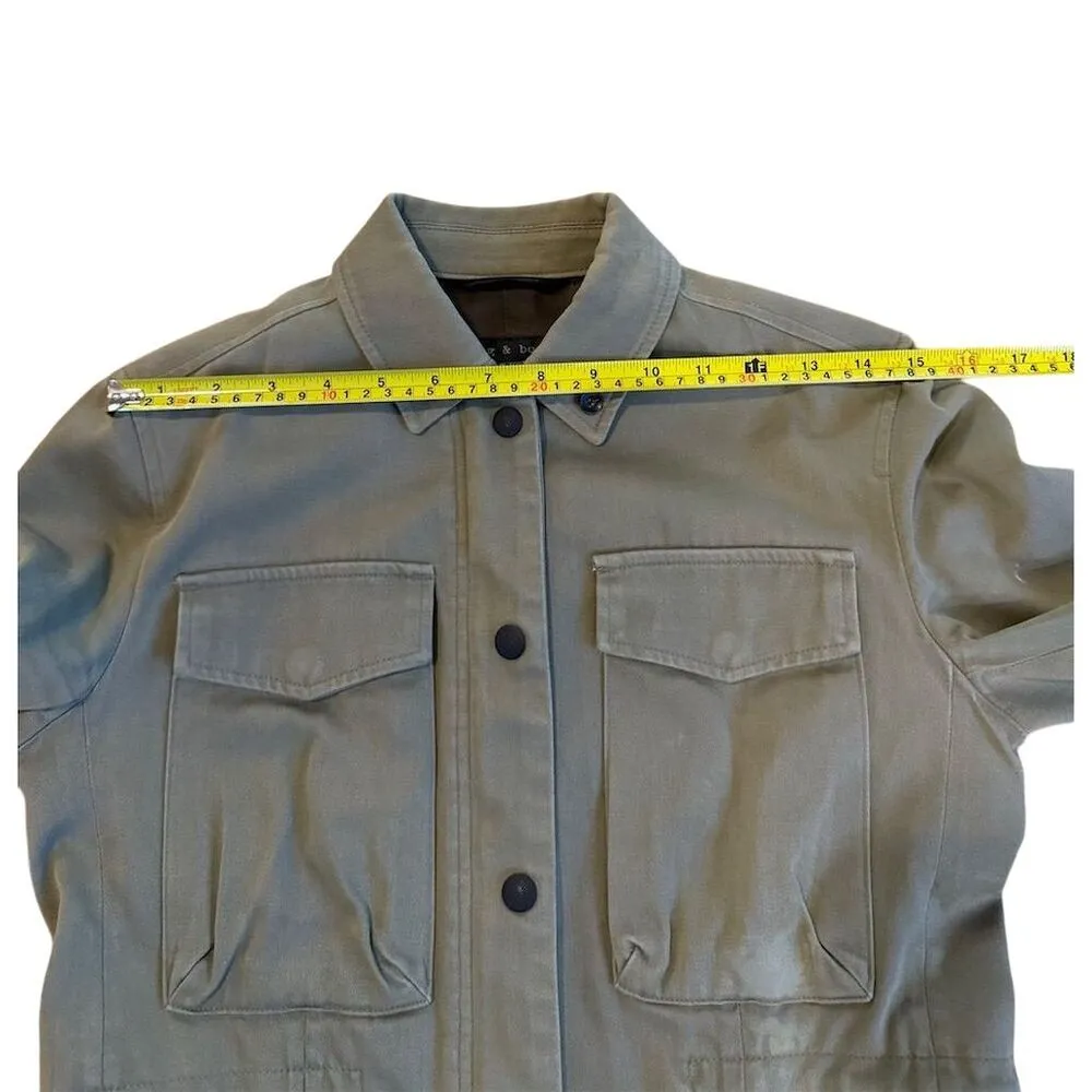 Rag & Bone Women's Military Jacket Size 0 Army Green Mid-Length Casual - Image 7