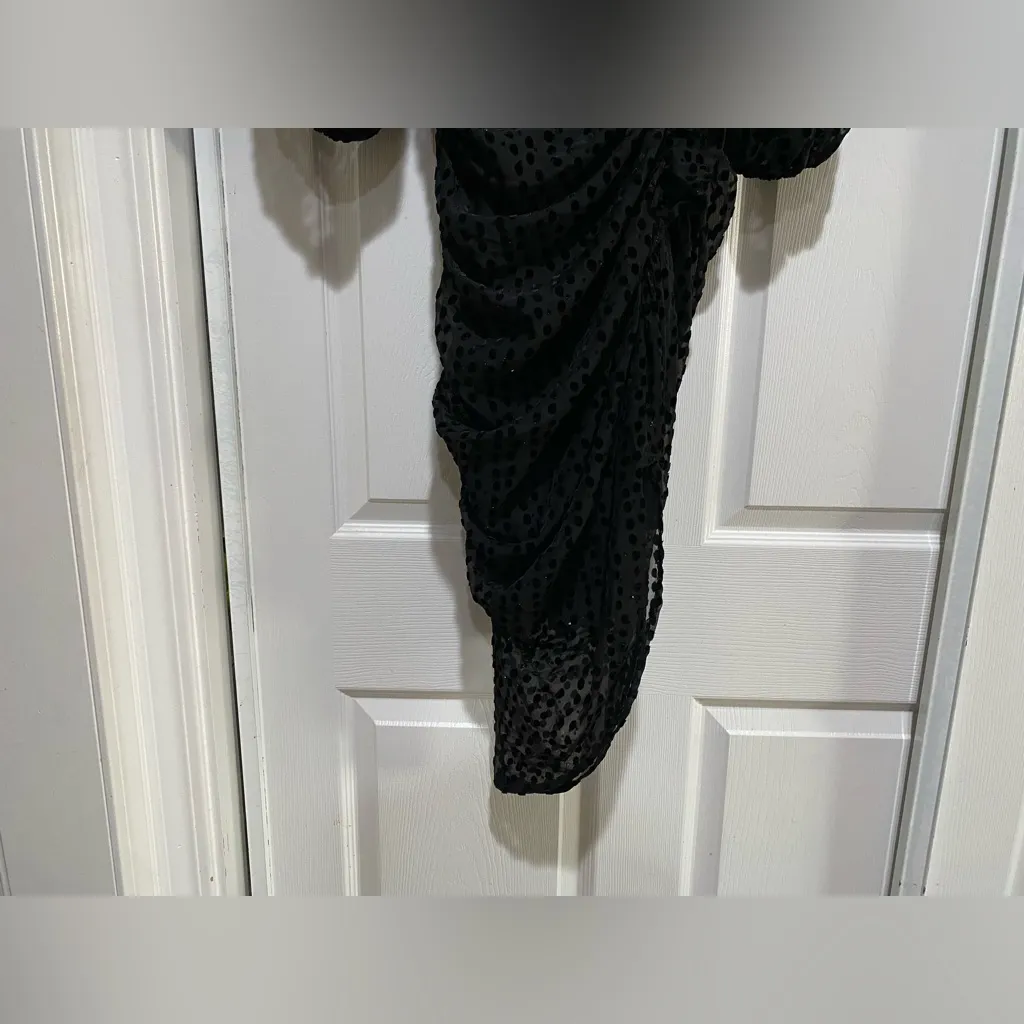 ASTR the label Athens Dress Black Burnout Size XS - Image 4