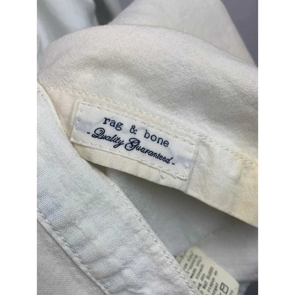 Women’s Rag & Bone Distressed White Long Sleeve Size M - Image 5