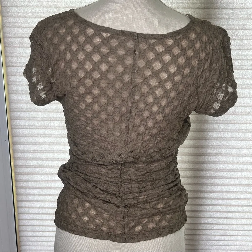 Free People Intimately Lace Baby Tee Keep It Simple Women's Top Size M - Image 3