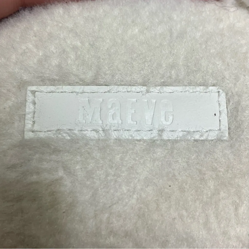 Anthropologie Maeve puffy platform slippers mules peach white‎ women’s size 8-9 - Image 10