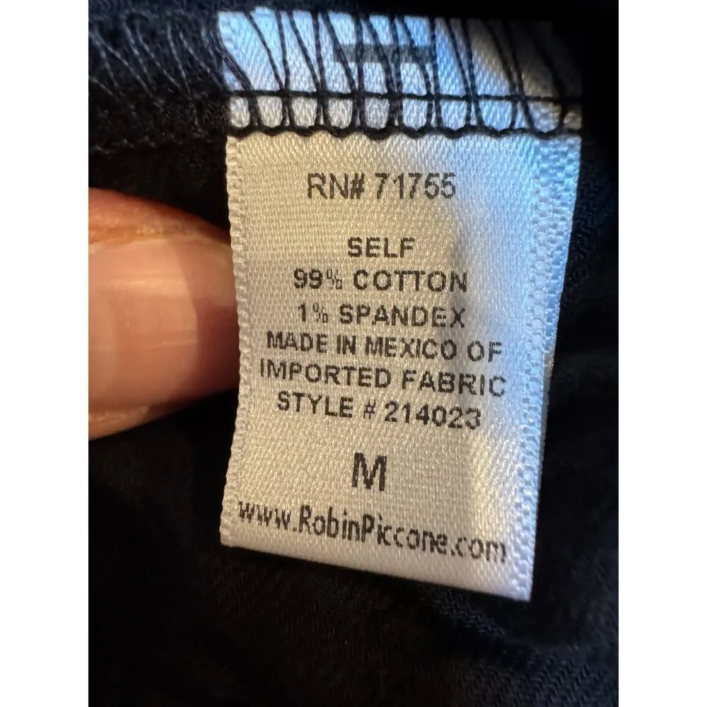 Robin Piccone Fiona Flouncy Black Cover-Up Dress - Size M - Image 5