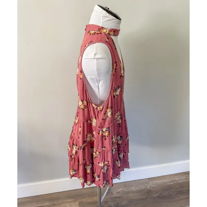 American Eagle Pink Tiered Top - Image 7