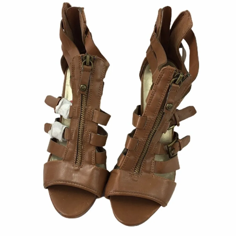 Guess Sexy Zip Up Strappy Heels 9 - Image 3