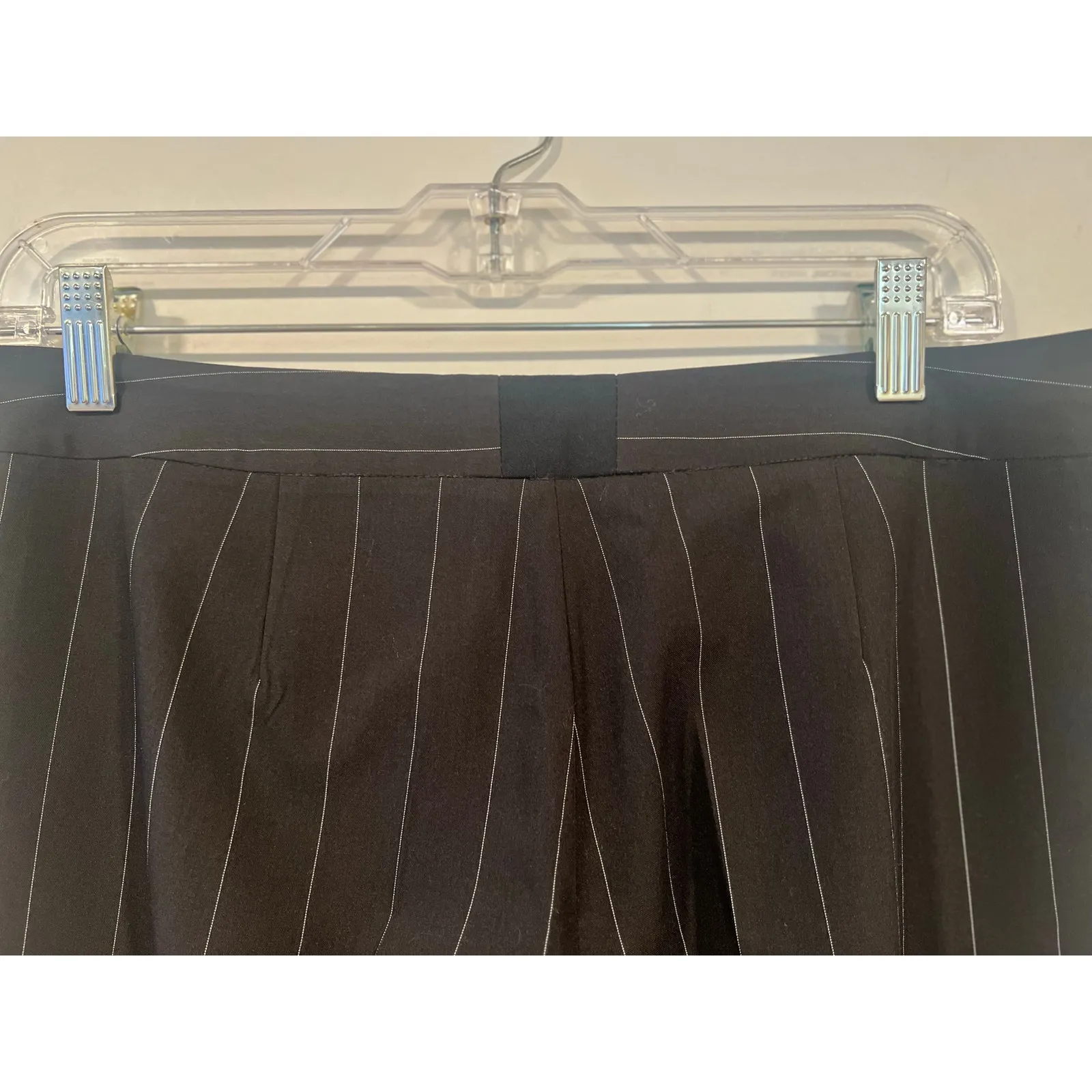 Kenneth Cole Women’s 2pc Striped Suit Black Business Casual Corpcore XL - Image 12