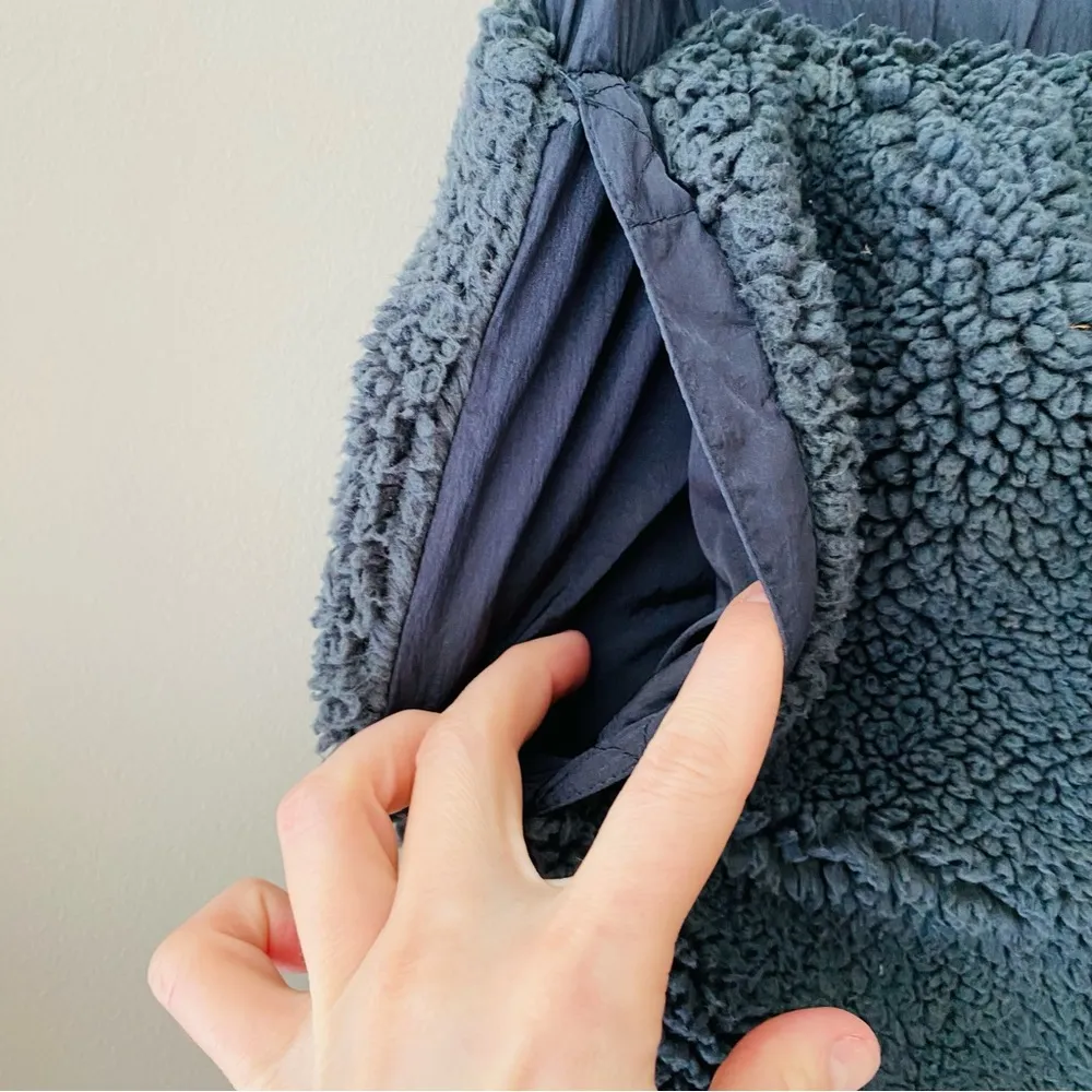 Fluffy Double Lined Pull On Pants Navy Blue Sz XS - Image 4