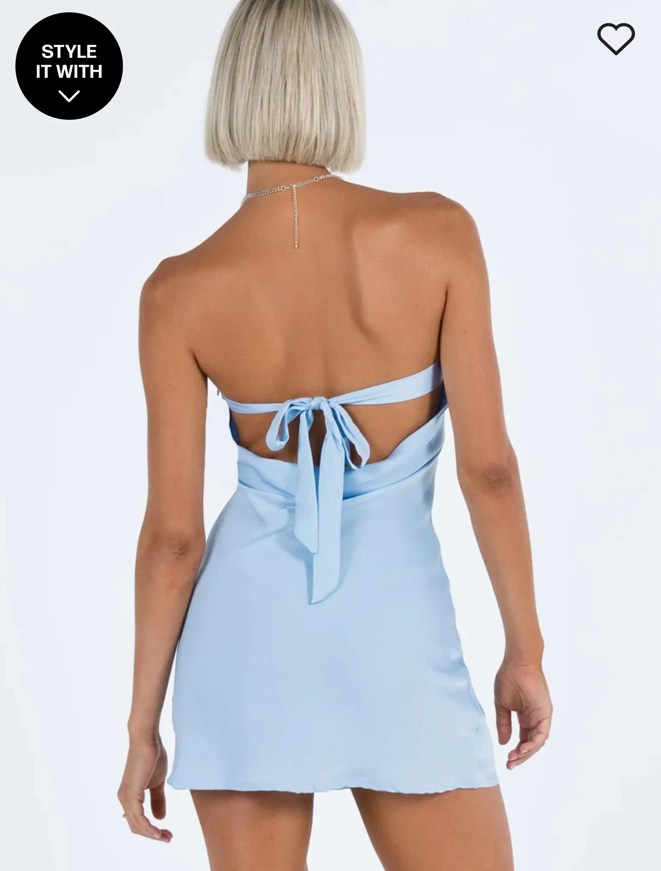 JASMYN MINI DRESS BLUE - Image 2