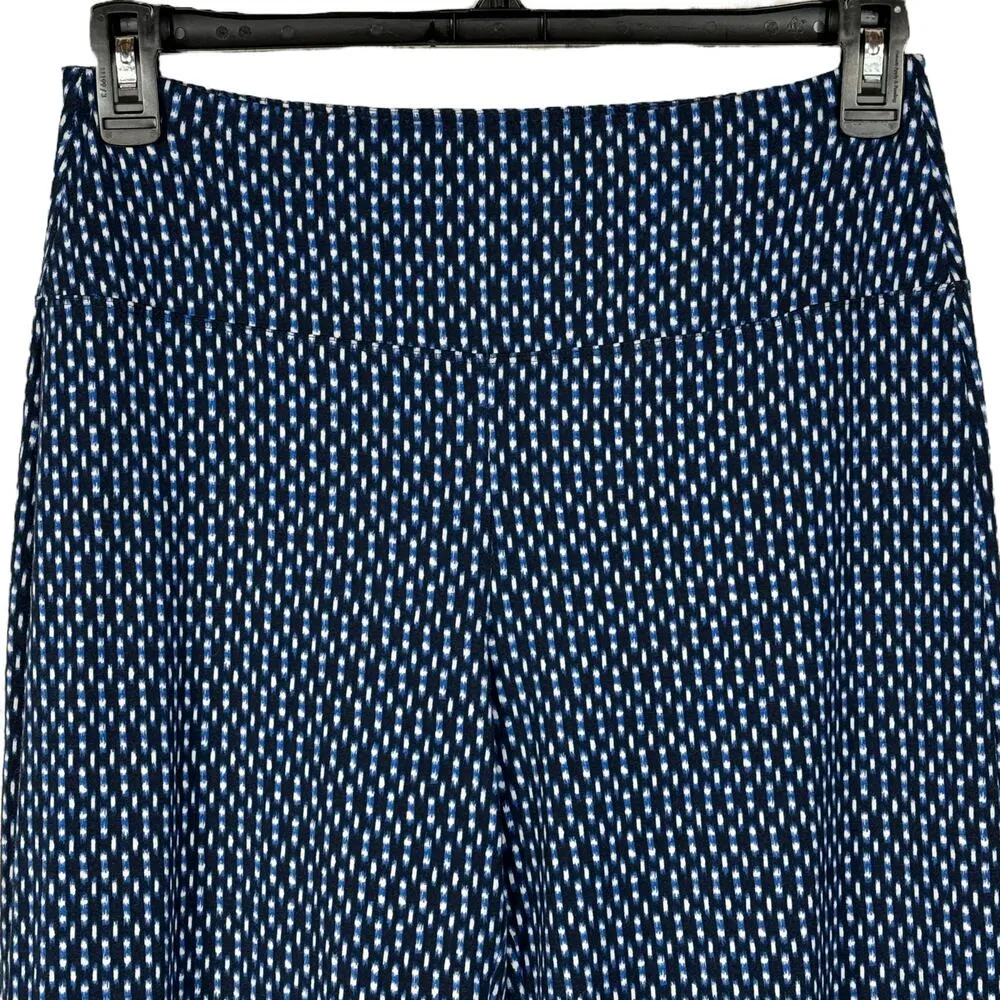 J. Jill Wearever Collection Small Pants Smooth Fit Full Leg Flat Front Geometric - Image 2