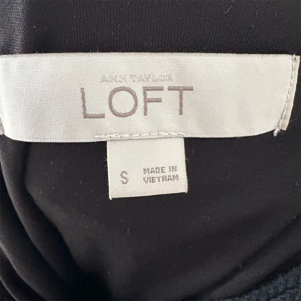 Ann Taylor LOFT Women's Black Textured Knit Maxi Dress Size S Casual - Image 3