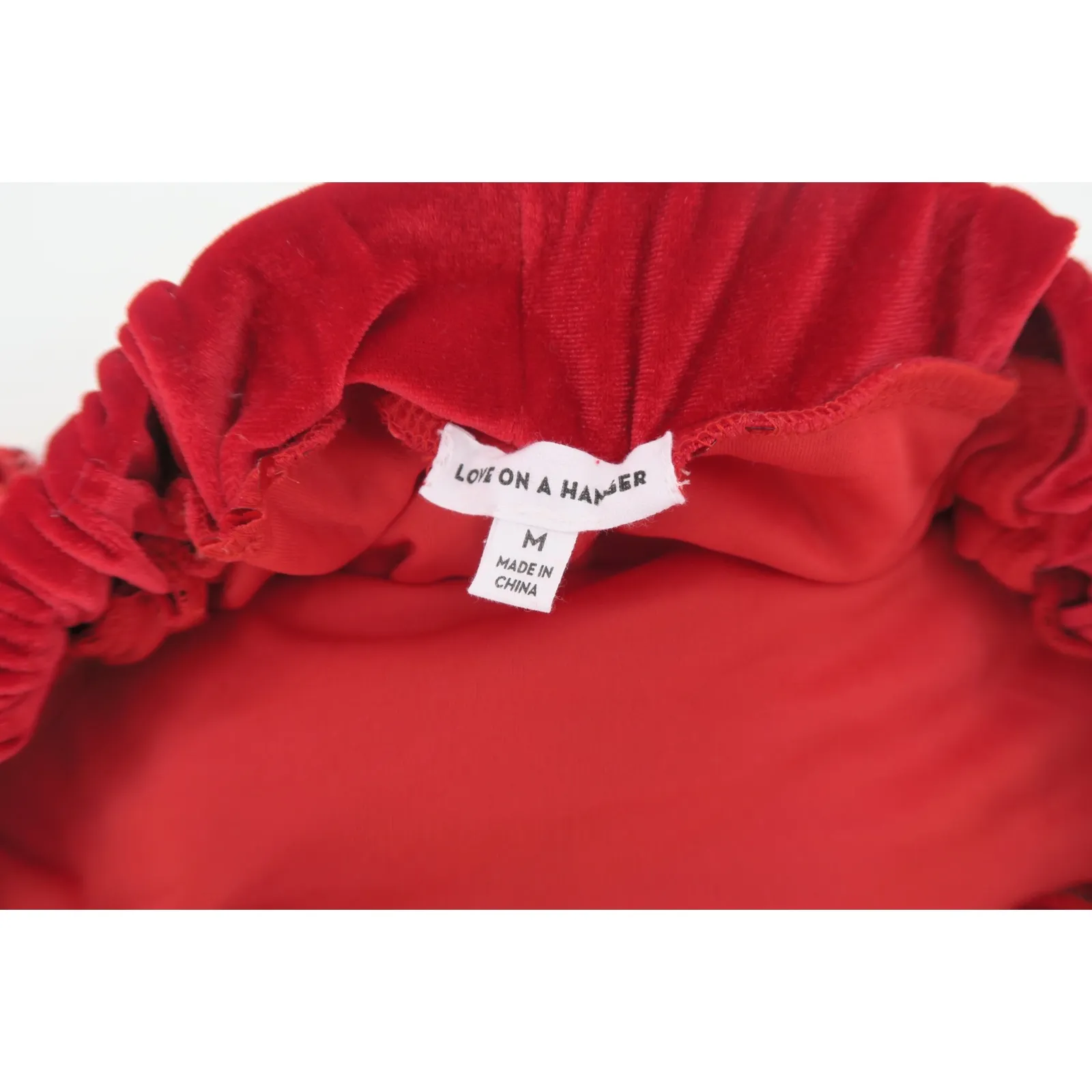 Love on a Hanger Red Sequin Bow Tulle Skirt Women's Size M Holiday Party - Image 2