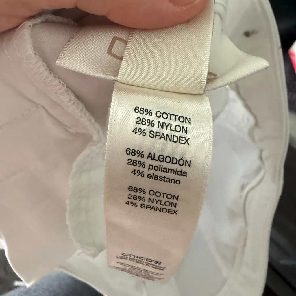 Chico’s Women’s 1.5 Crop White Pull on Jeans Pants - Image 5