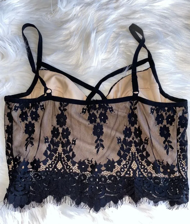 Lace Crop Top Size L - Image 3