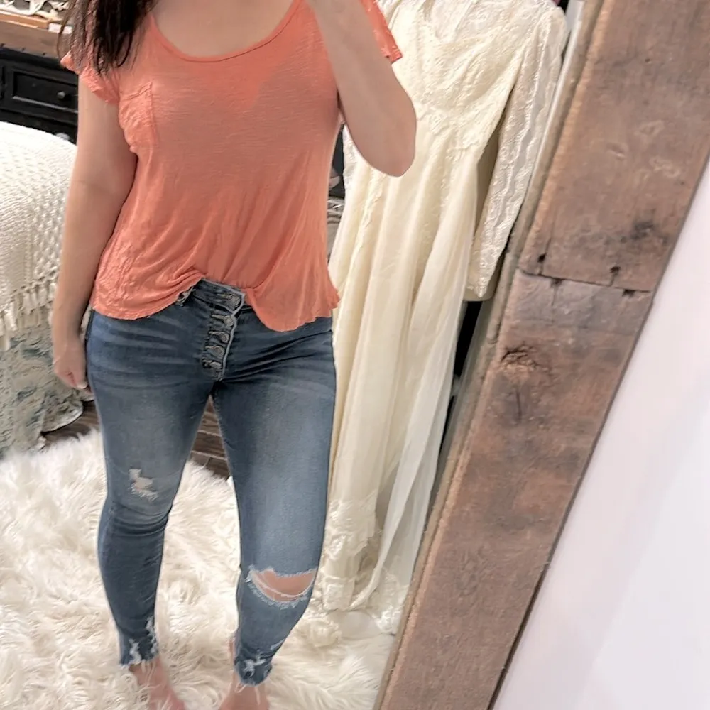 Active USA Orange Short Sleeve Women's Tee size large - Image 3