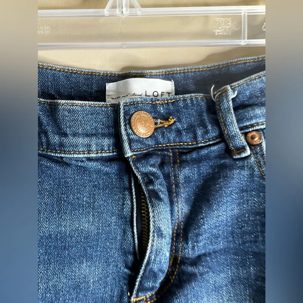Loft rolled hem denim shorts size 26/2 - Image 3