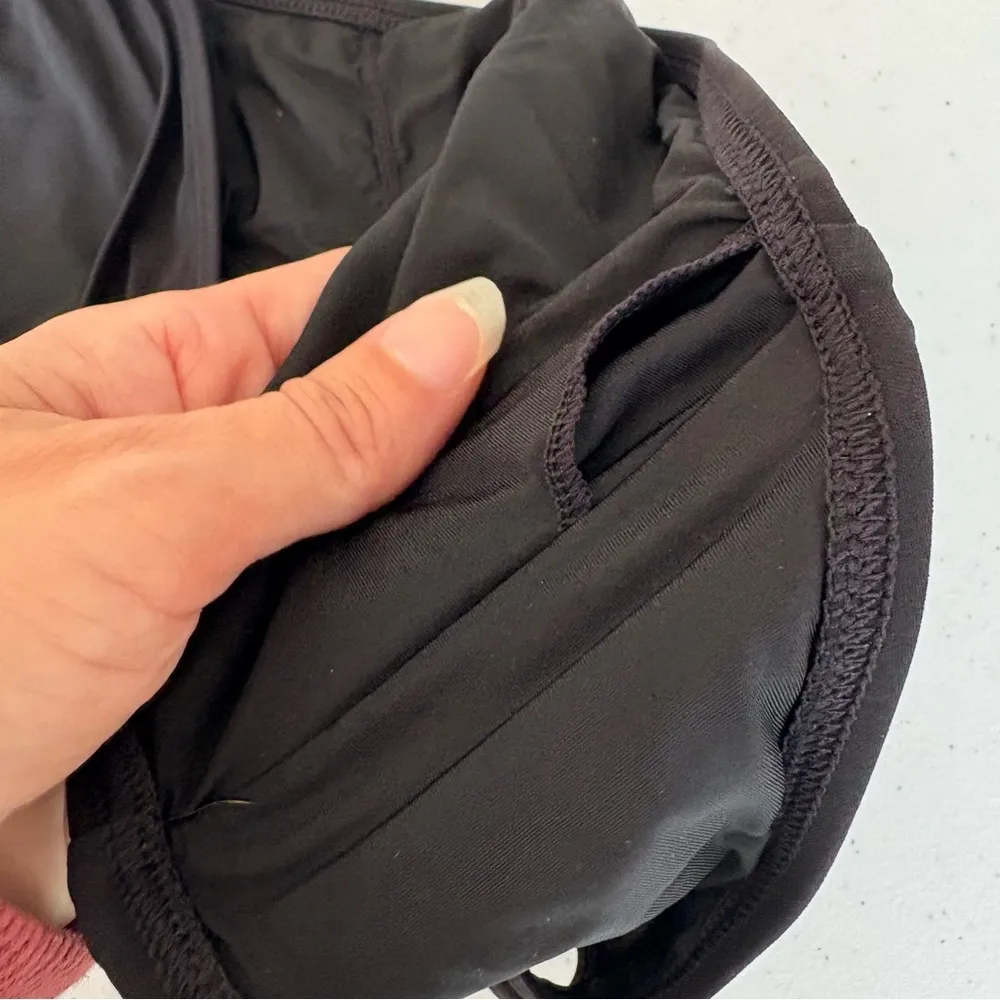 Tory Burch Gemini link one shoulder bikini top black gold small - Image 4