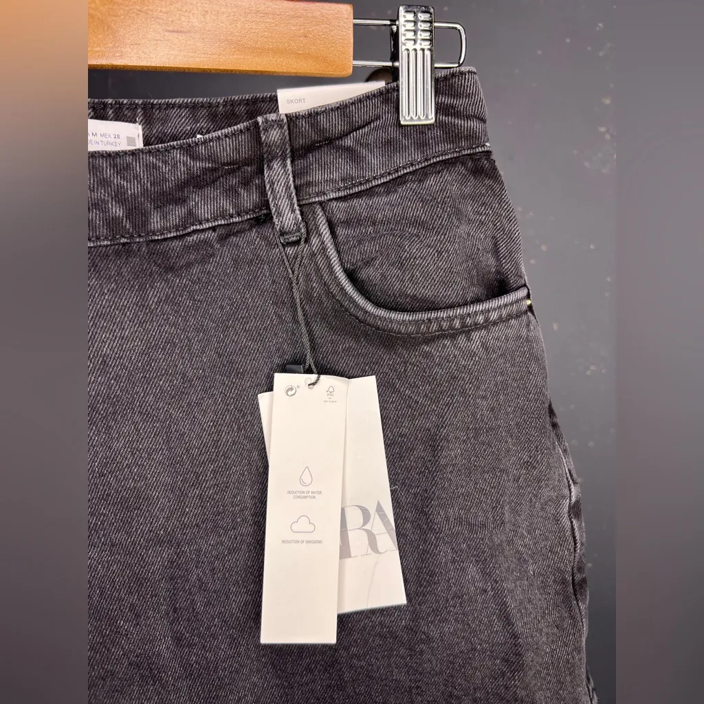 Zara NWT Denim Skort Size Medium - Image 3