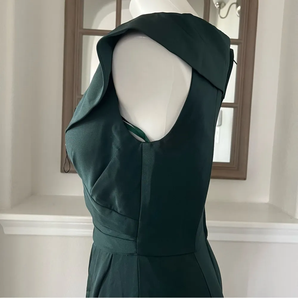 La Femme Emerald Green Formal Gown Off the Shoulder Dress Size 8, NEW $365.00 - Image 8