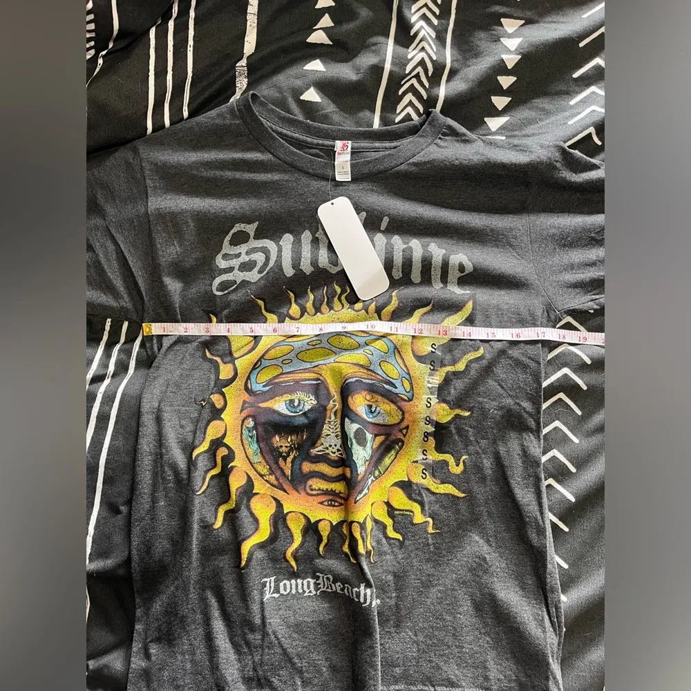 SUBLIME Official Concert Tour Band Graphic Tee Merch Unisex Music Sz S NWT Gray - Image 6