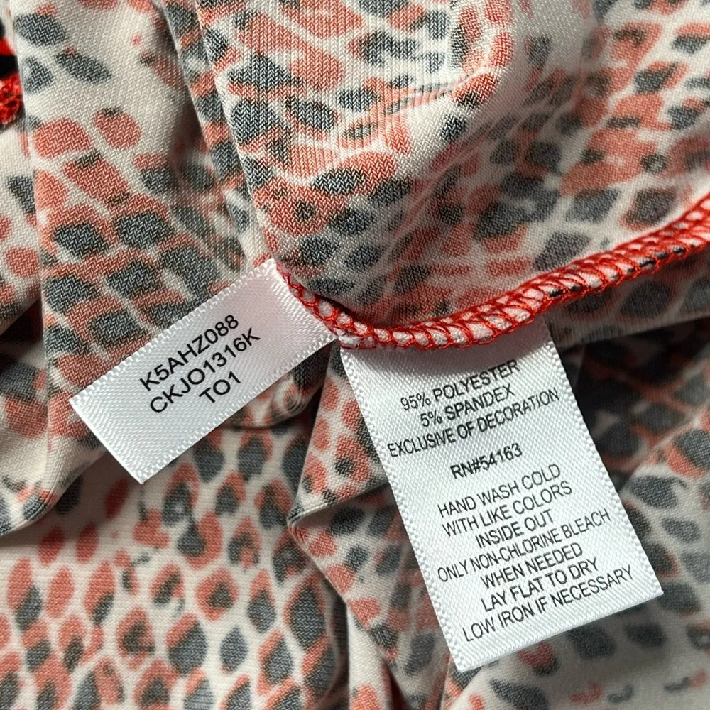 Calvin Klein printed long sleeve blouse sized XL - Image 6