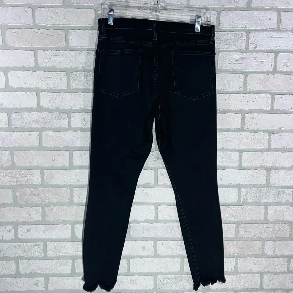 Frame Le High Skinny Jeans in Whittier Wash with Chewed Hem Size 32 - Image 6