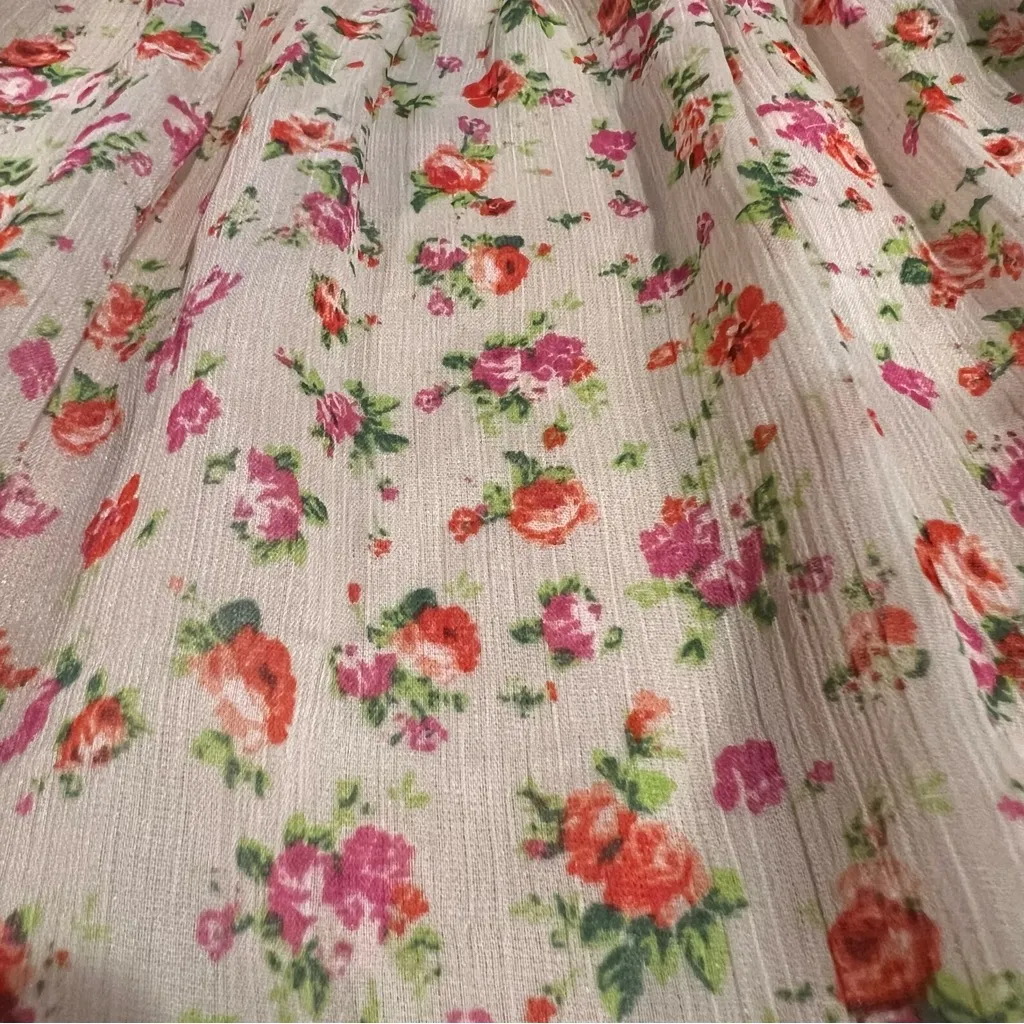 Women’s Garage Pink Floral Strap Festival Boho Fairy Dress size XS - Image 7