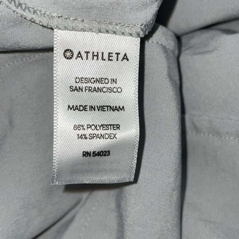 Athleta Planner Skort Skirt Shorts Lightweight Golf 291726 Sz 12 Zip Pocket Gray - Image 7