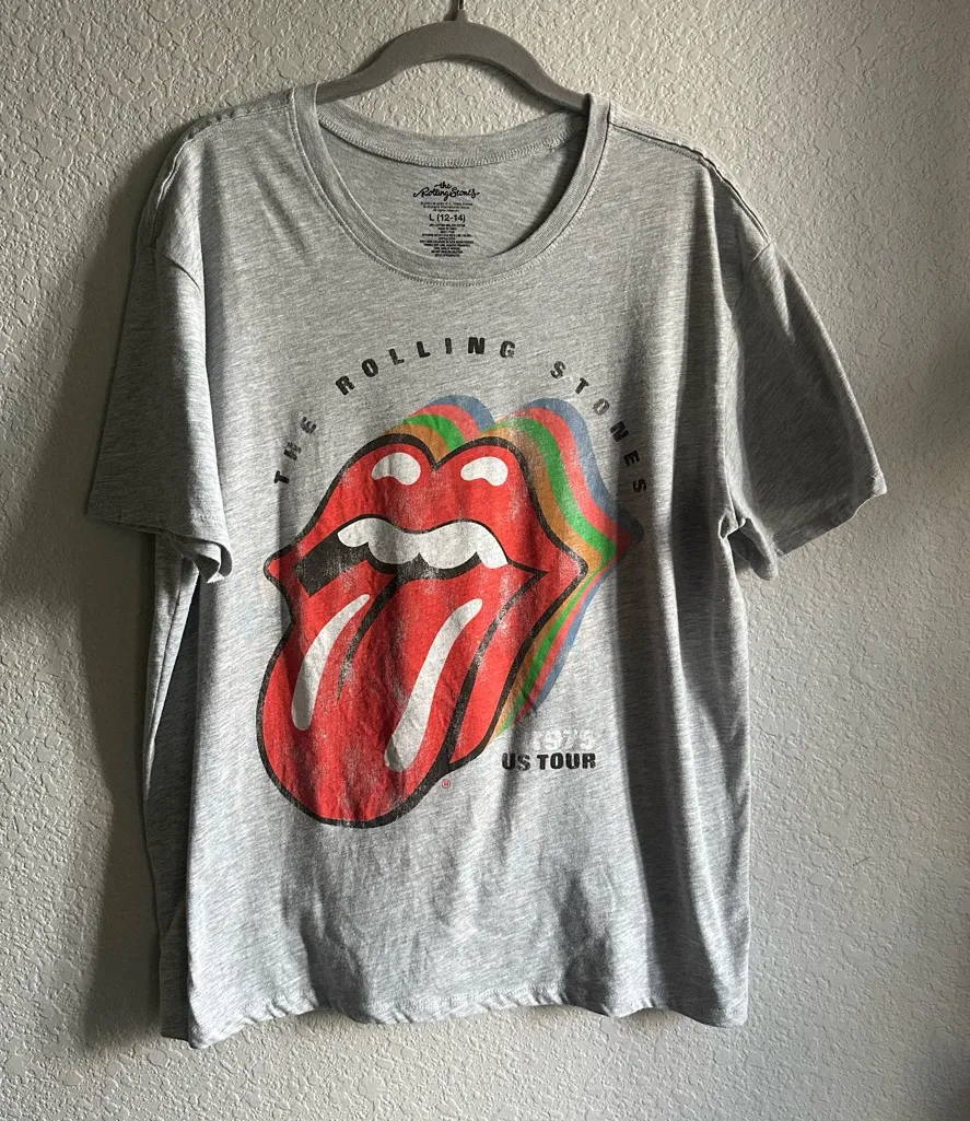 🩶The Rolling Stones Gray Band Graphic Tee T-shirt - Image 1