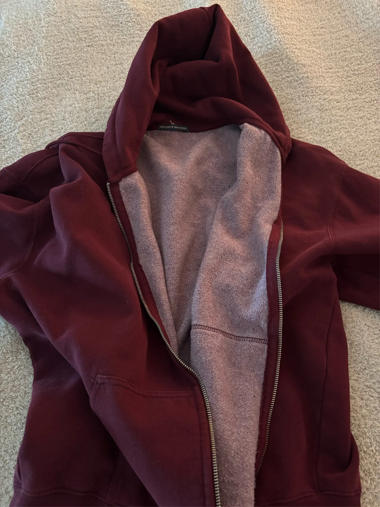 Brandy Melville Hoodie Christy Oversized - Image 2