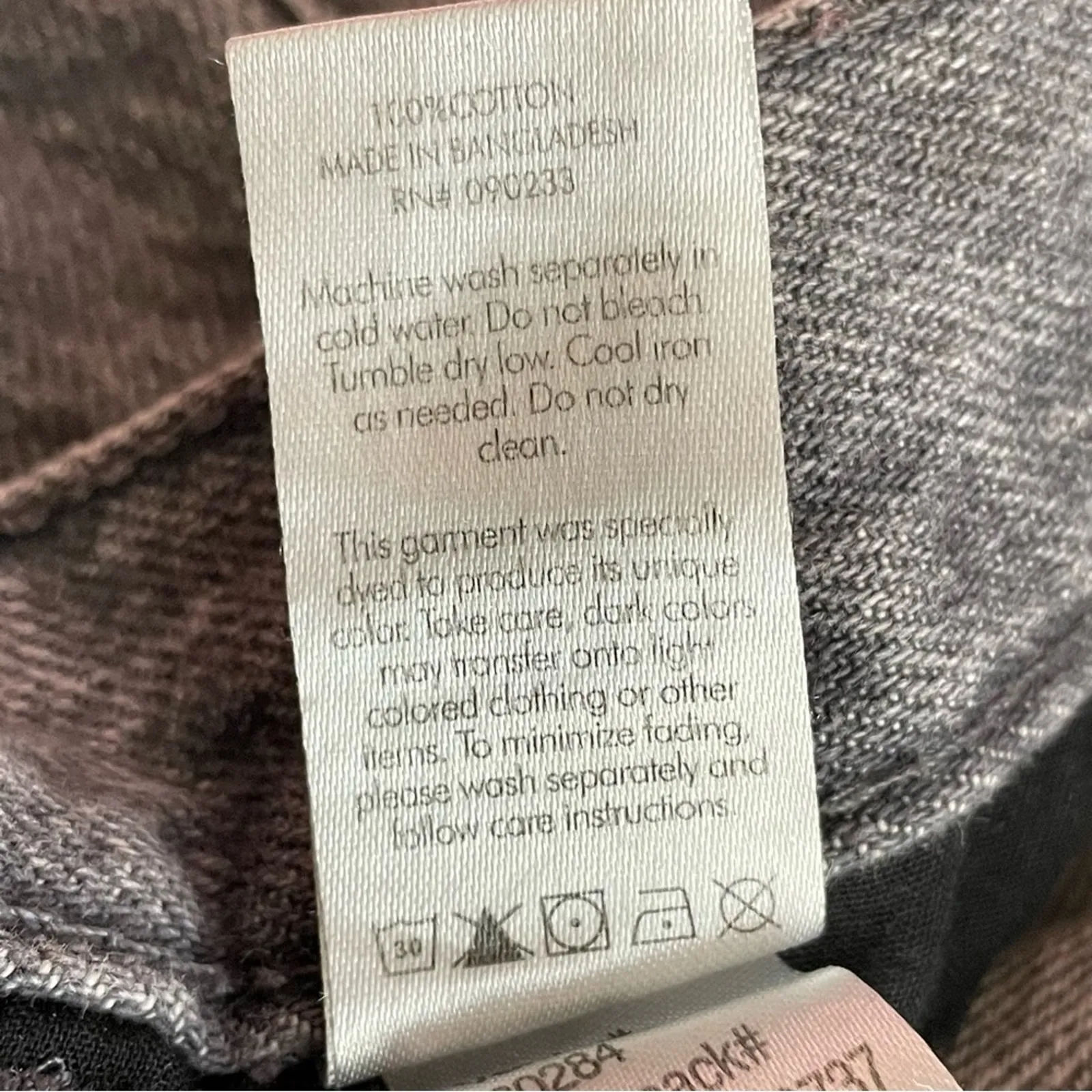 Pacsun Eco Gray High Waisted Straight Leg Button Fly Ankle Cropped Jeans 23 - Image 13