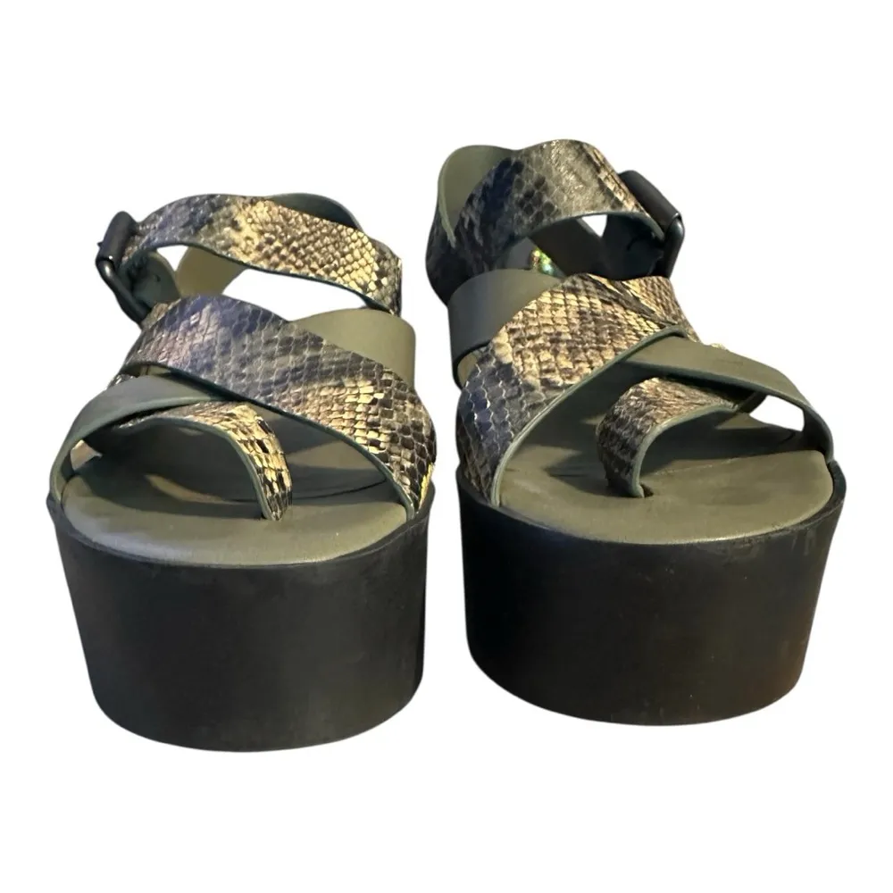 VIC MATIÈ LEATHER SANDAL VIC MATIE 1U7214D MILITARY Size 38 Green - Image 4